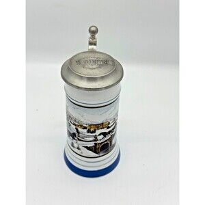 Coors Lidded Beer Stein Mug 1991-1992 Winterfest Limited Edition No 0667 READ